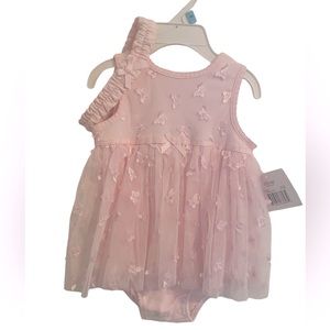 Little Me infant pink dress